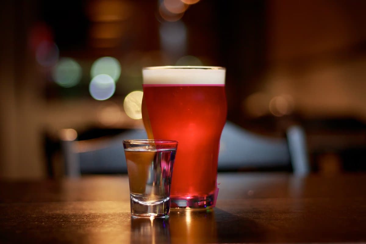 Cóctel: Submarino con Irish Red Ale