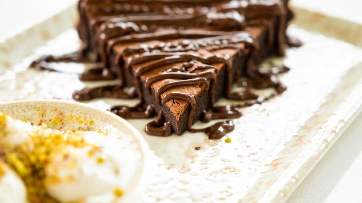 Receta: brownie de chocolate con Briosa Negra